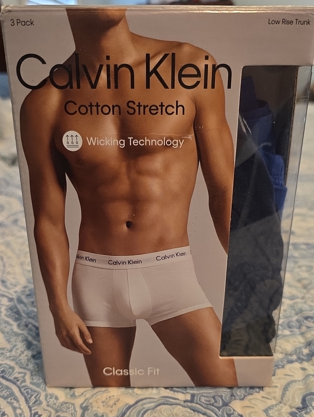 Calvin Klein Men's Cotton Stretch Low Rise Trunk 3 Pack Size Small New